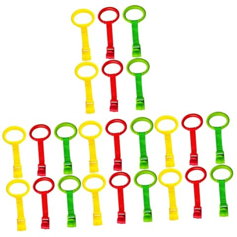 IMIKEYA Laufringe 24 Stk Baby-zuglasche Krippe Tragbares Babybett Baby Zeug Baby Steht Auf Und Klingelt Baby Klimmzugstange Kind Hartplastik Säuglingsprodukte Ring Laufring Baby