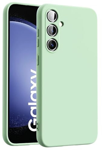 CoolGadget Schutzhülle TPU für Samsung Galaxy S23 FE, Silikonhülle, stoßfest, Kratzfest, kabelloses Laden, weiche Innenseite, Grün