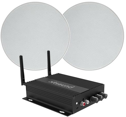 Artsound Smart Pack FL501 - Multiroom Streaming Amplifier + Pair of 60W Passive 2-Way Ultra Flat Ceiling Speakers