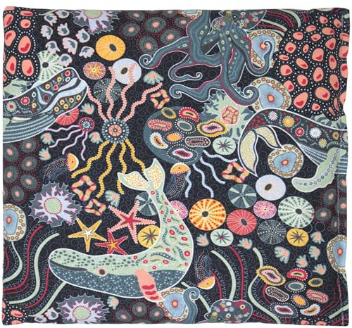 Kirschkernkissen 24x24cm, Bio Stoff Unter Wasser. Wärmekissen. Körnerkissen