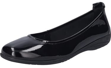 Josef Seibel Damen Klassische Ballerinas Fenja 01,Weite G (Normal),Freizeitschuhe,Ballerinen,Pumps,Halbschuhe,flach,Black-Black / 791-105,36 EU