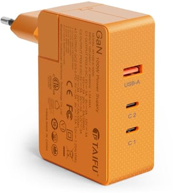 TAIFU USB C Netzteil für Apple-Watch 10 9 8 SE Ultra 2 Acer HP Dell MSI Surface Pro Laptop Charger C Port Adapter Charger für M3 M2 MacBook Pro Air Asus LG Gram Razer Samsung Chromebook 100W Ladegerät