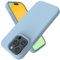 Andwing For iPhone 15 Pro Case,Liquid Silicone Case For iPhone 15 Pro Phone case Soft Phone Case Shockproof Cover Anti-Fingerprint Anti-Slip,For iPhone 15 Pro 6.1 Clear Blue