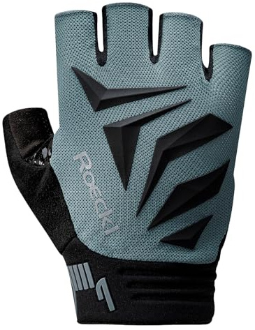 Roeckl Isera 2 Fahrrad Handschuhe kurz grau/schwarz 2026: Größe: 7.5