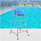 Scala di sicurezza per piscina, sgabello alto con struttura in acciaio inox, altezza 150 cm