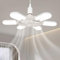 NVZHIDAI LED Ventilador De Techo Con Luz 60W Mando A Distancia Blanco Moderno Lampara Ventilador Techo E27 Dormitorio Luz Ventilador Techo 3 Aspas Plegable De Interior Para Salón, Cocina