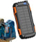 Portable Solar Charger, Compact Power Bank, Fast Charging, 42800mah Capacity Lightweight Design Black Color Ideal for Outdoor Travel Camping, 7.68x4.02x1.38 inches