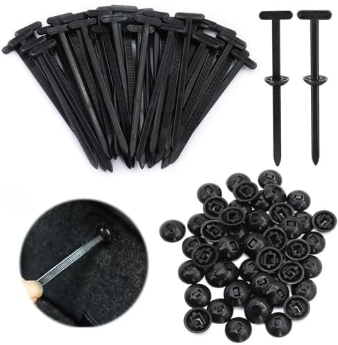 Kabelbinder-Verschluss für Reparaturen, Universal Kabelbinder Schnalle, UV-beständige Nylon Halterung, Universell Einsetzbar für Auto, Haushalt, Reparatur & Maschinen 50 Stück