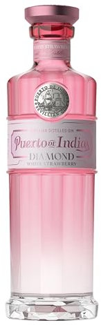 Puerto de Indias Diamond – Ginebra de Fresa Premium – Gin de Fresas Blancas – 70 cl – 41º