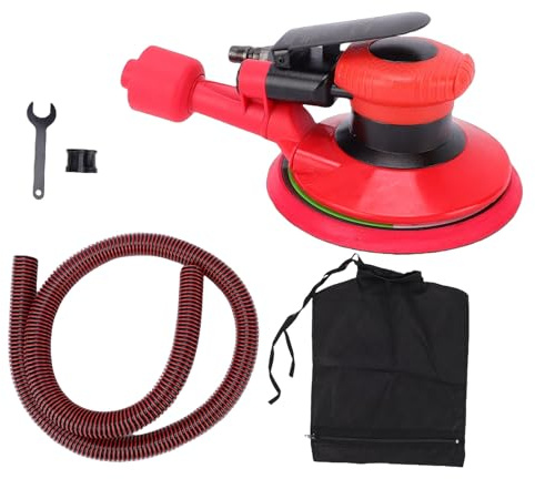 Oreilet Ponceuse à Air de 6 Pouces, Ponceuse Orbitale à Air Aléatoire pour Carrosserie Automobile avec Extraction de Poussière, Orbite de 5 Mm, Ponceuses Pneumatiques 14 000 Tr/min