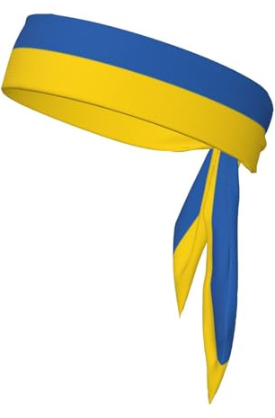 Sport-Schweißband mit Flagge der Ukraine, saugfähig, elastisch, Zubehör für Laufen, Outdoor-Aktivitäten