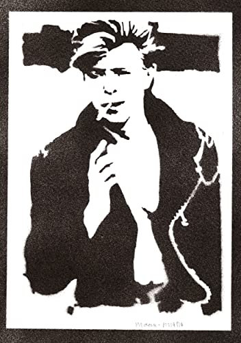moreno-mata Echtes Handgemachtes Graffiti David Bow... Musik Aesthetic Poster & Kunstdrucke Bilder Plakat Handmade Deko Wandbilder Wohnzimmer Wanddeko Geschenke für Männer und Frauen