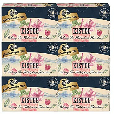Goldmännchen-TEE EISTEE Oolong Tee Hibiskus Himbeere, 6er Pack