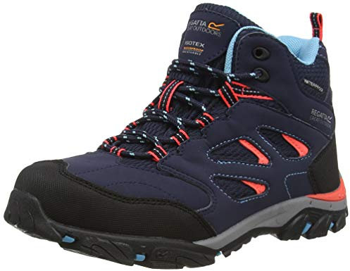 Regatta Kids Holcombe IEP Mid Rise Walking Shoes, Waterproof & Breathable with Hardwearing Outdoor Tread - Perfect for Hiking & Climbing