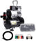 TIMBERTECH ABPST08K - Compressore per aerografo, set completo con ventola di raffreddamento, mini compressore per aerografo e accessori per aerografo
