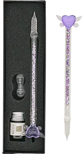 EACHHAHA Glass Dip Pen Set,Crystal Pen for Art, Writing,Signatures,Business Gift