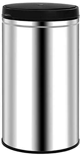 Tidyard Poubelle à Capteur Automatique Poubelle en Acier Inoxydable Poubelle de Cuisine 60 L