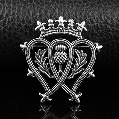 HCMA Outlander Broche Chardon Noeud Celtique Kilt Broche Broche écossais National Fleur Broches Femmes Hommes Viking Nordique Bijoux