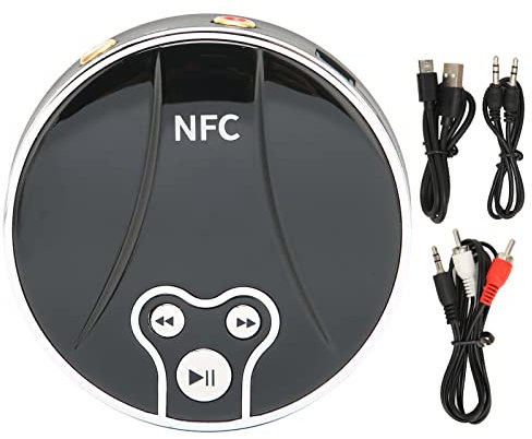 Bluetooth Transmitter and Receiver, Bluetooth 5.0 3.5mm AUX OPTICAL Input NFC Wireless Extender for Speaker Home Theater