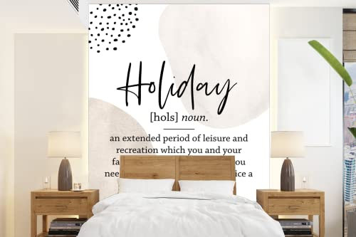 Selbstklebend Tapete Wandpapier Wandaufkleber Fototapete Tapeten Wanddeko 160x220 cm Urlaub - Entspannung - Sprichwörter