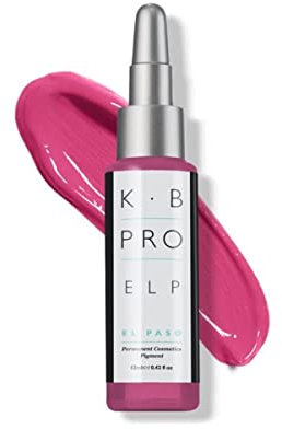 K.B Pro Microblading PMU Lip Pigments, Long Lasting Results, Harmonious Fade, True to Colour Heal, Varying Titanium Levels Create Light to Full Coverage, El Paso- Wine & Roses, 12 ml