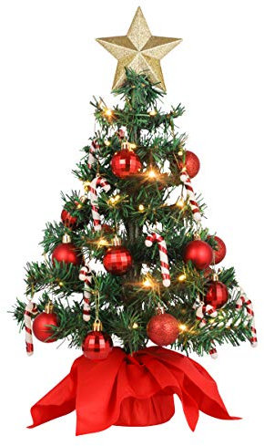 INOOMP Tischtisch Weihnachtsbaum Künstlicher Mini- Weihnachts- Kiefernbaum- Baum Künstliche Mini Weihnachtskiefern Kiefern Ermas Traditionelle Innenkünstlinge Künstliche Dekoration