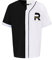 Redbridge Baseballshirt Kurzarm luftiges Tshirt Sportliches Hemd Schwarz Weiß L