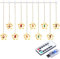 LED Weihnachtsmann Sterne Lichterkette, Weihnachten Lichter für Zimmer, 3m 50er LED Weihnachtsdeko Lichtervorhang Innenlicht USB Betrieben für Innen/Außen Weihnachtsdeko Party Weihnachtsbaum Deko