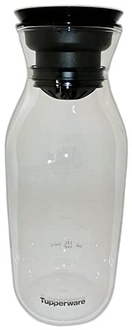 Tupperware HydroGlass Clear Collection - Jarra de cristal de 360°, 1,3 L, con tamiz
