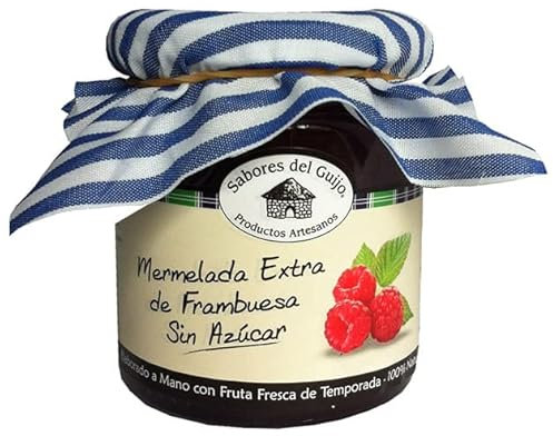 Mermelada Artesana de Frambuesa Sin Azúcar Corazón Extremeño