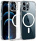 Qasyfanc Hybrid Magnet Hülle Kompatibel mit iPhone 12 Pro KameraschutzHülle, Kompatibel mit MagSafe Magnetisch für Dünn Transparent Militärschutz Hülle iPhone 12 Pro Case, Klar