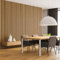 KLEMP Lamellenwand aus MDF 29x40 mm, vertikale oder horizontale Decken- oder Wandverkleidung für innen, Holzpaneele für Wand und Decke, für Flur, Schlaf- oder Wohnzimmer, 9 Stück LM002 Bergen Eiche