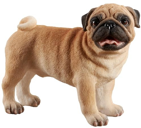 Veronese Design Mops-Hund, Kunstharzfigur, Tier, Sammlerstück, 9,5 cm