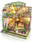 Cuteefun DIY Miniatur Haus Puppenhaus, Holzpuppenhaus mit LED, Winziges Haus Bausatz für Erwachsene zum Bauen, Einzigartiges Geschenk zum Geburtstag Weihnachten(Gewächshaus)