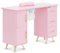 physa Mesa para manicura rosa/dorada con succión de polvo 3 cajones reposamanos Mesa para uñas Mesa de uñas con aspiradora Mesa para hacer uñas Mesa para salón de uñas