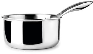 IBILI - Cazo tricapa triply Natural, 20 cms, 2,5 litros, Acero inoxidable, Apto para induccion, sin antiadherente