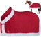 Whyzsjnclg Horse Decke Weihnachten rote Pferdetheets Weiche Fleece Decke warme Winterpferddecke mit weißen Kunstpelzen Kante für Weihnachtspferddecke