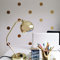 Goldene PVC -Wandaufkleber Dot -Wandaufkleber, Flecken Wandkleher Wandaufkleber Wandaufkleber Entfernbarer Punkt -Papier -Aufkleber für Kinderzimmer Spots