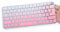 Keyboard Cover Skin for 2024-2021 Apple iMac 24 Inch Magic Keyboard A2450 / A2449 with Touch ID, iMac 24 Inch M4 M3 M1, Mac mini Accessories Skin, Gradual Pink