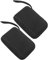 KOMBIUDA 2pcs Portable Eva Hard Drive Storage Case Multi-device Organizer for Travel Home Shockproof Water-resistant Design Compact Lightweight Black