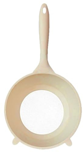 Paodduk Rice Washer Strainer Bowl - Anti-Spill Vegetable Washing Bowl with Strainer,Kitchen Straining Basket Lightweight for Apartment Restaurant Hotel Rental Dormitory