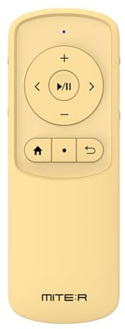 Telecomando Bluetooth per Boox, e-Reader, TikTok Scrolling, YouTube Shorts, Reels, fotocamera, per iOS, iPad, iPhone, Android Galaxy Phone Tablet (giallo morbido)