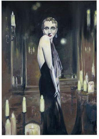 Générique Tableau Peinture Huile, Œuvre d'Art Unique Fait Main, Signé par Artiste, Fabriqué en France Toile 70x50