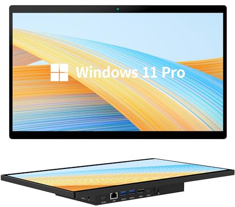 Industrial Touch Panel PC All in One-HEIGAOLAPC Win11 Pro 15,6 Zoll Fanless Touchscreen Tablet PC met Integrierter 5MP Kamera, N5095 8GB RAM 128GB ROM, 1920*1080 IPS, 4xUSB3,0, Type-C3,1, HDMI2,0, LAN