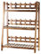 GOLDBEARUK Flower Steps - 3 tier Wooden Plant Ladder - Lightweight Wood with Trellis