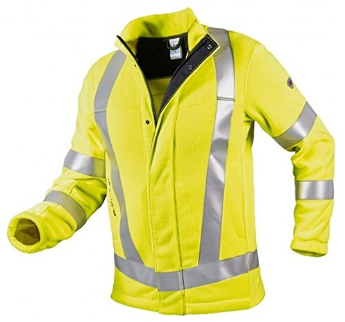 BP 2225-860-86-L Fleece-Jacke, Stehkragen, verdeckter Frontreißverschluss, 360,00 g/m² , Warngelb, L