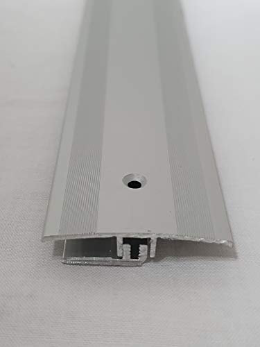 ufitec® TPL Profi profil de transition pour parquets et sols stratifiés - Largeur de couverture: 45 mm - en deux pièces, vissable et adapté aux hauteurs de revêtement de 7 à 16 mm