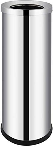 vidaXL Poubelle d'Hôtel Poubelle de Recyclage Ordure Déchet Extérieur Bureau Restaurant Halls d'Hôtel Café Maison Acier Inoxydable 32 L