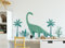 Osomhome Dino Wandtattoo Dinosaurier (160x81cm) I Wandsticker Dinosaurier | Wandaufkleber Wandbild Kinderbilder | Dino Deco Kinderzimmer Junge & Mädchen | Brachiosaurus Baum os3255