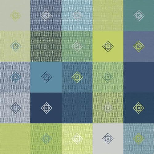 d-c-fix Wachstuchtischdecke Victor blau 1,5 m x 2,50 m | Tischtuch im Vintage-Stil für den Küchen-, Ess- oder Gartentisch – lebensmittelecht, abwaschbar & wasserdicht